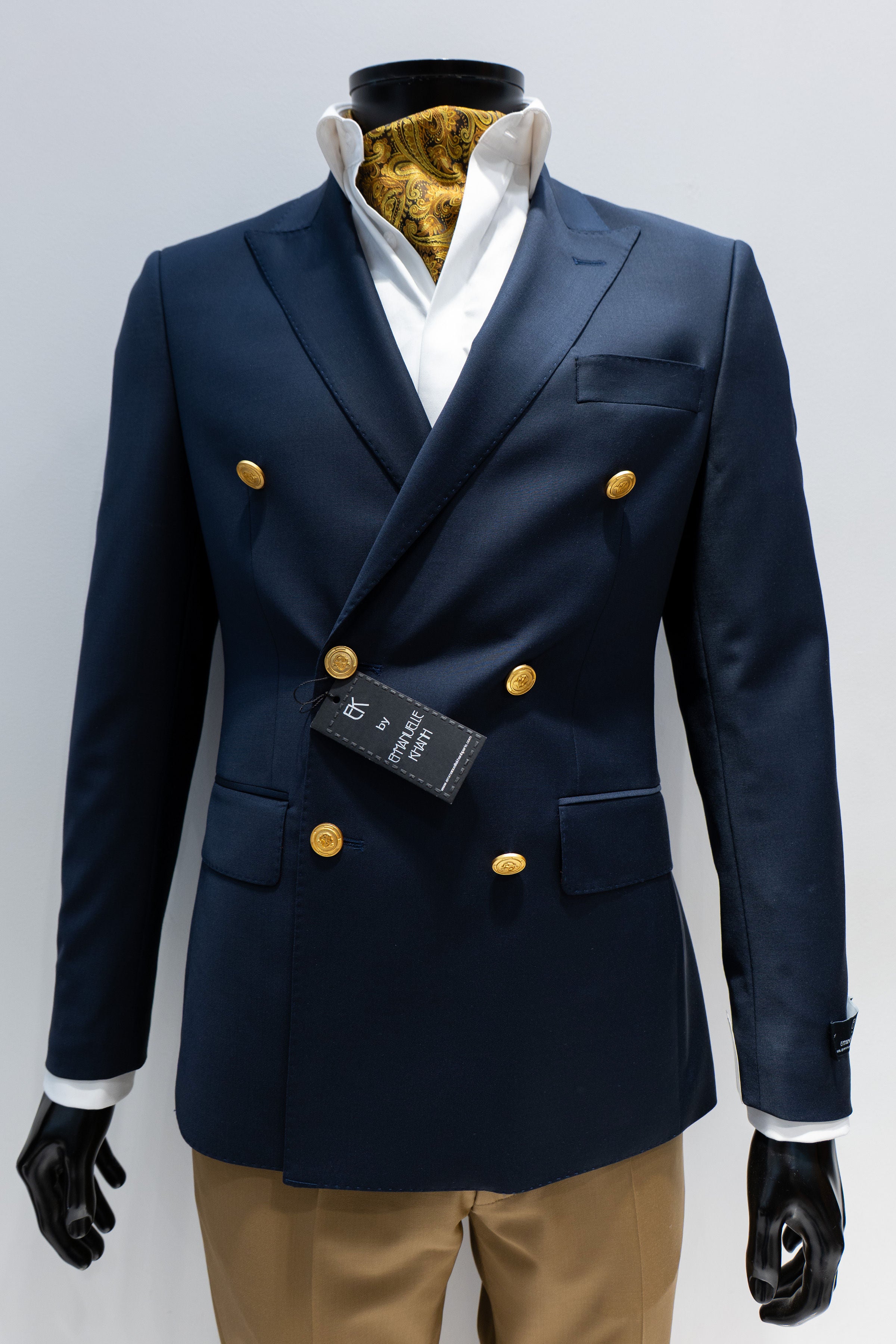 Blazer croisé Emmanuelle Khanh Bleu marine