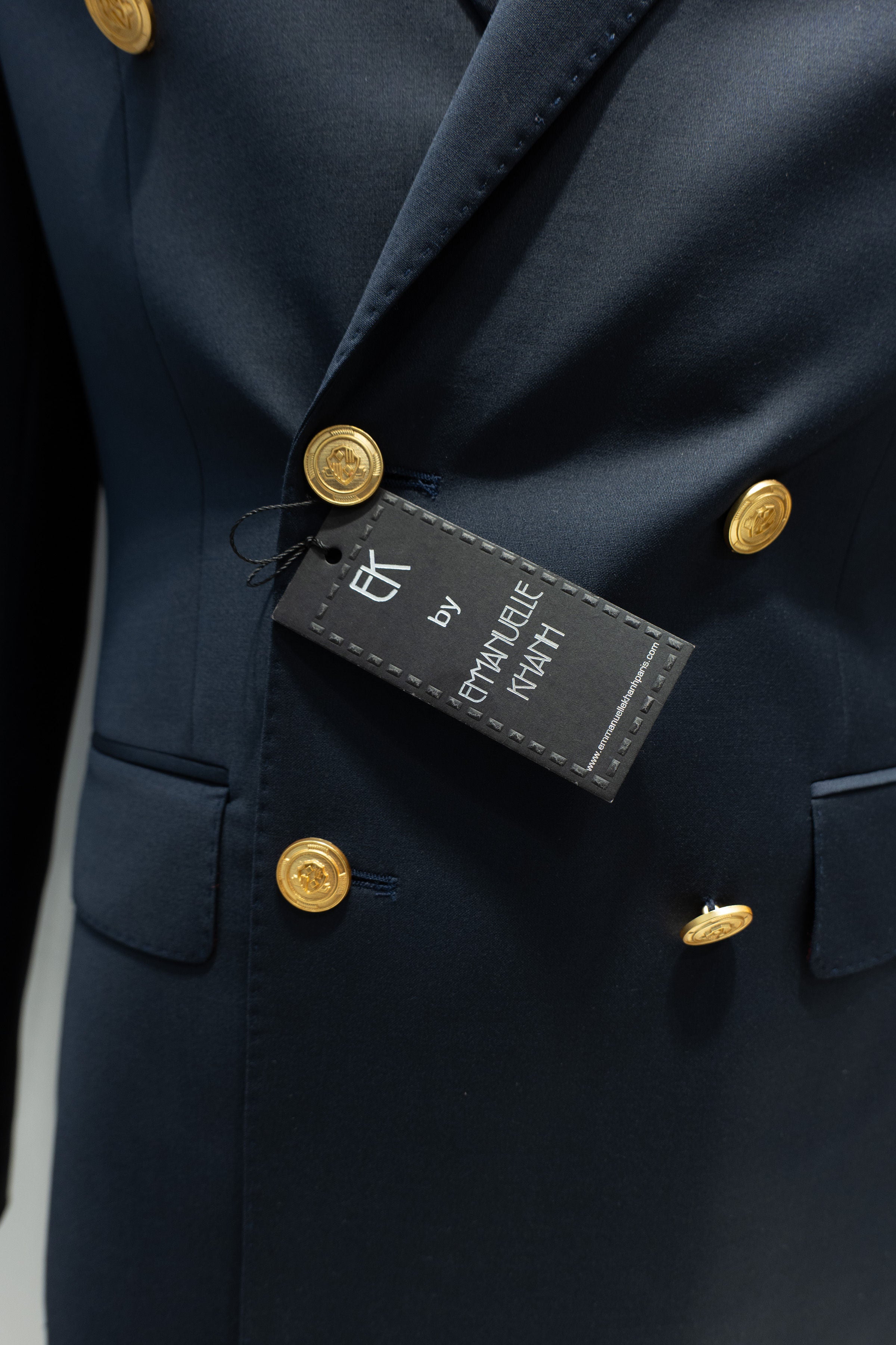 Blazer croisé Emmanuelle Khanh Bleu marine