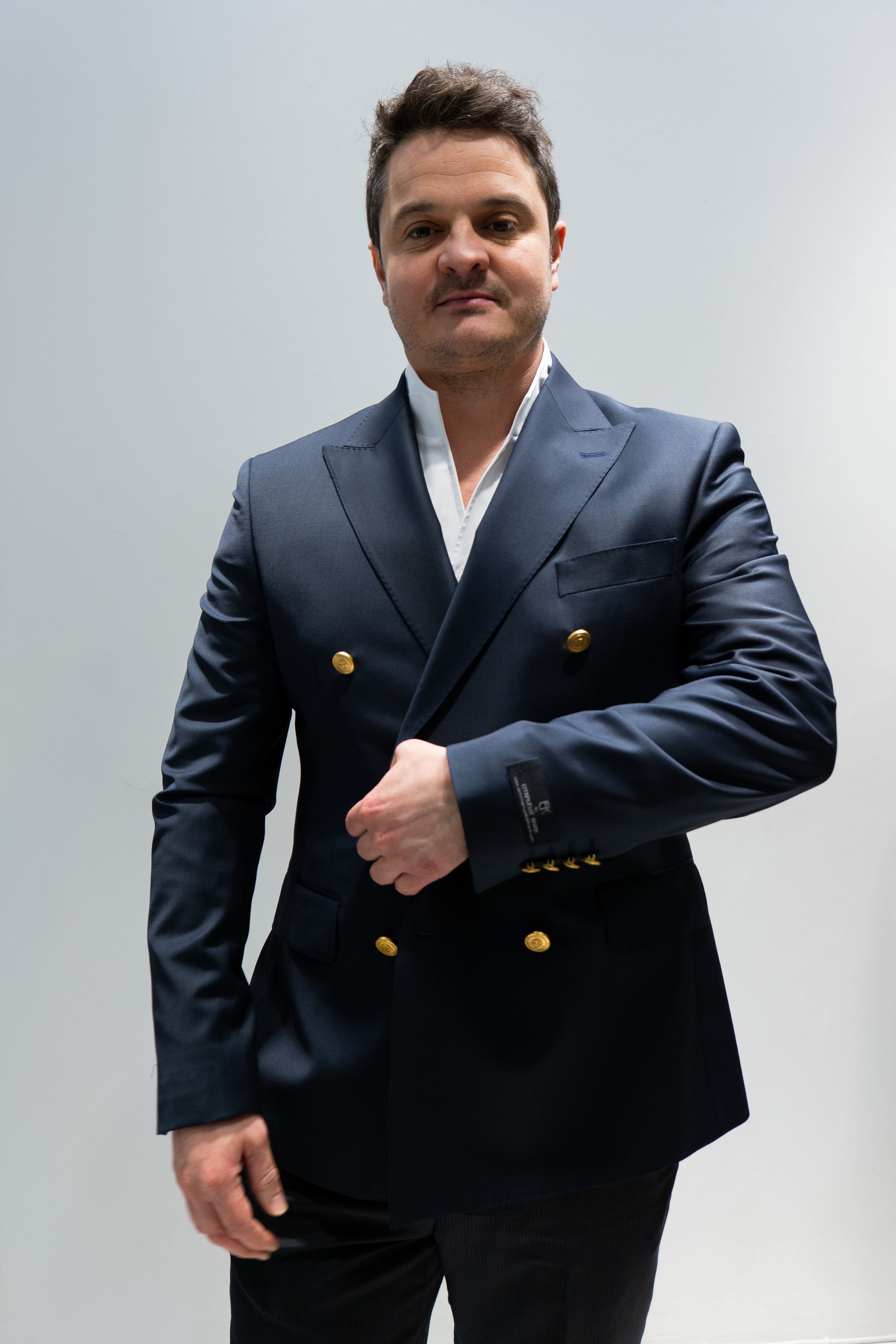 Blazer croisé Emmanuelle Khanh Bleu marine